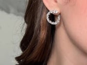 Pear-Shaped Diamond Hoop Earrings