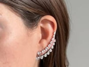 White Gold and Diamond Ear Cuffs