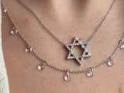 JA X Sammy Jacqueline Multi-Shape Diamond Star of David Necklace