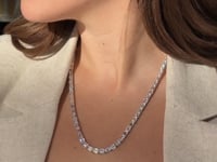 Lab-Grown Diamond Emerald-Cut Necklace