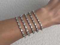 Esme 7.06 Carat Pear-Shaped Diamond Tennis Bracelet
