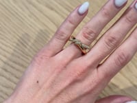 Tiffany & Co. Knot Double Row Ring in Rose Gold with Diamonds 69683304