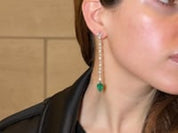 Interchangeable Dangling Diamond Earrings