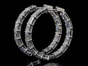 10.19 Carat Lab Grown Diamond Hoop Earrings