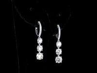 3.07 Carat Lab Grown Diamond Earrings