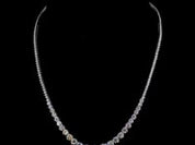 13 Carat Graduated Lab Grown Diamond Tennis Necklace
