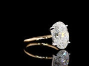 4.03 Carat Oval Lab Grown Diamond Ring