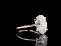 4.03 Carat Oval Lab Grown Diamond Ring