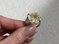 Fancy Intense Yellow Diamond Engagement Ring