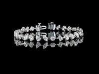 7.3 Carat Mixed Shape Lab Grown Diamond Tennis Bracelet