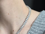 39.5 Carat Marquise Diamond Tennis Necklace