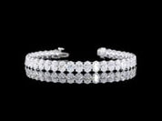 15.5 Carat Lab Grown Oval Shape Diamond Bracelet