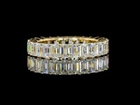 3 Carat Lab Grown Diamond Eternity Ring in Yellow Gold