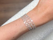 Layered Rose-Cut Diamond Bracelet