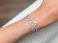 Layered Rose-Cut Diamond Bracelet