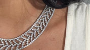 Tiffany & Co. Chevron Motif Diamond Necklace