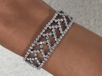 Tiffany & Co. Chevron Motif Diamond Bracelet