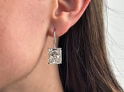Radiant-Cut Diamond Earrings