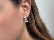 8.2 Carat Lab Grown Diamond Dangling Earrings