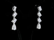 5.12 Carat Lab Grown Diamond Hanging Earrings