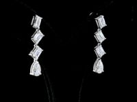 5.12 Carat Lab Grown Diamond Hanging Earrings