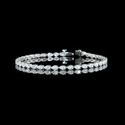 4 Carat Lab Grown Pear-Shaped Diamond Bracelet