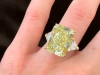 Jacob & Co. Fancy Intense Yellow Diamond Ring