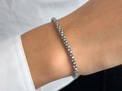 Snake Black Rhodium Diamond Bracelet