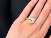 BVLGARI Fancy Intense Yellow Pear-Shaped Bulgari Ring