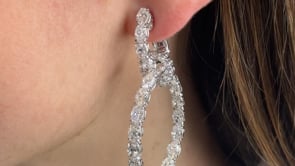 Diamond Knot Earrings
