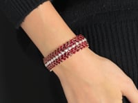 Mozambique Ruby and Diamond Bracelet