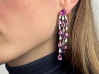 Madagascar Sapphire Chandelier Earrings