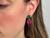 Rubellite and Tourmaline Earrings