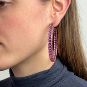 Madagascar Sapphire Hoops