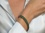 Black Rhodium Emerald Bracelet
