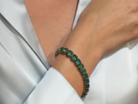 Black Rhodium Emerald Bracelet