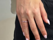 Purple Sapphire Eternity Band