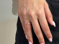 Purple Sapphire Eternity Band