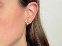 4.7 Carat White and Yellow Diamond Lab Earring