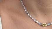 Oval Lab Diamond Necklace