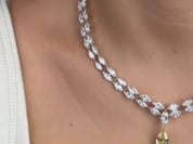 Double Row Marquise Lab Diamond Necklace