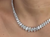 Graduating Marquise Lab Diamond Necklace