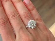 6 Carat Round Diamond Engagement Ring