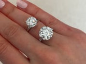 3 Carat Round Diamond Engagement Ring