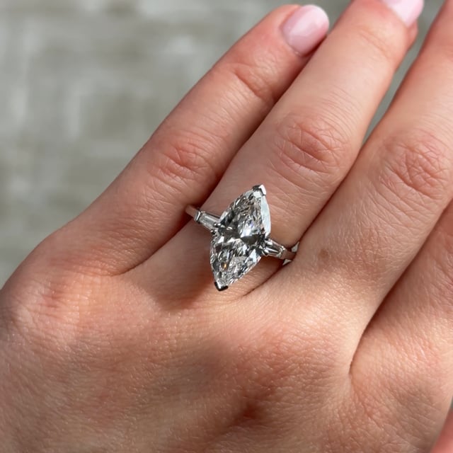 Marquise Diamond Engagement Ring