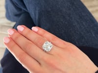 Asscher-Cut Diamond Engagement Ring