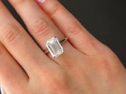 Emerald-Cut Diamond Engagement Ring