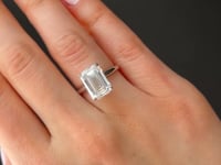 Emerald-Cut Diamond Engagement Ring