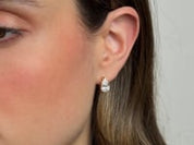 Pear-Shaped Lab Diamond Hoop Earrings