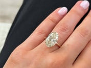Oval Diamond Engagement Ring in Rose Gold